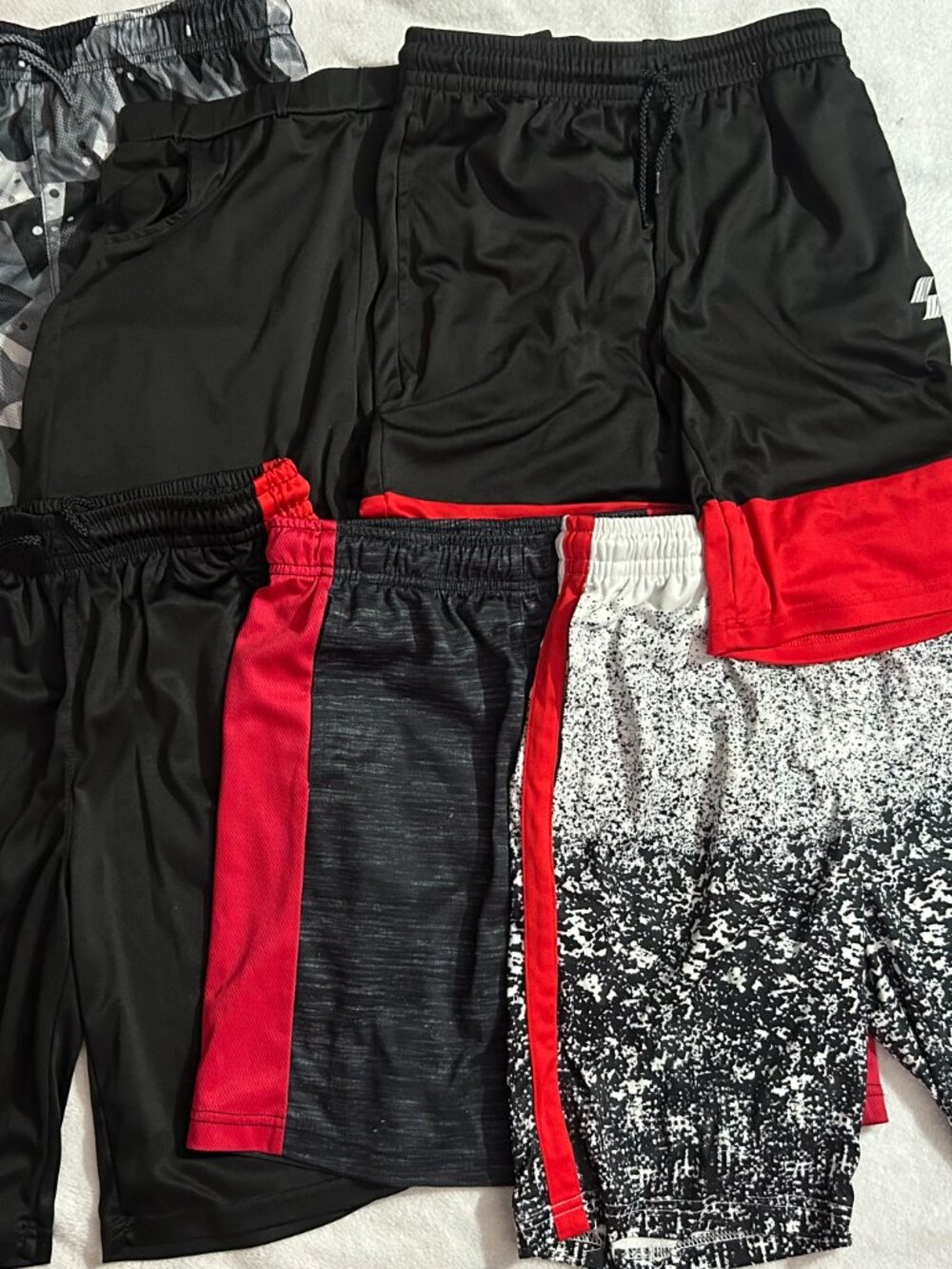 6pk Sz 10-12 Children’s Place Boys Print Active Pull-On Jogger Basketball Shorts - Picture 2 of 7
